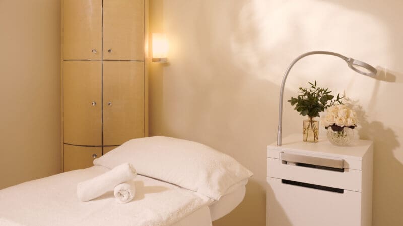 A treatment room at The Dorchester Spa