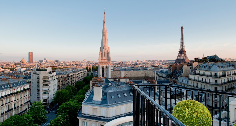 The Four Seasons Hotel George V, Paris is right in the heart of the city