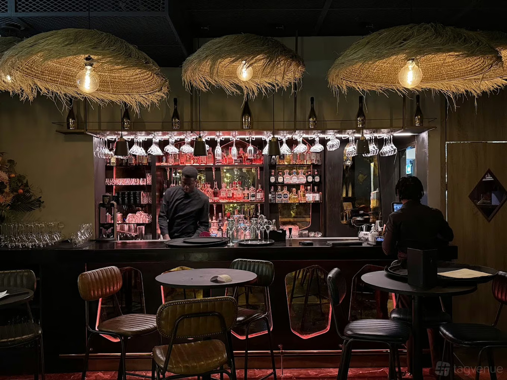 High-End Pan-African Cuisine at Stork Restaurant Mayfair 12 The bar at Stork