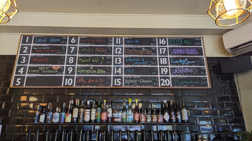 The pint list at Mikkeller