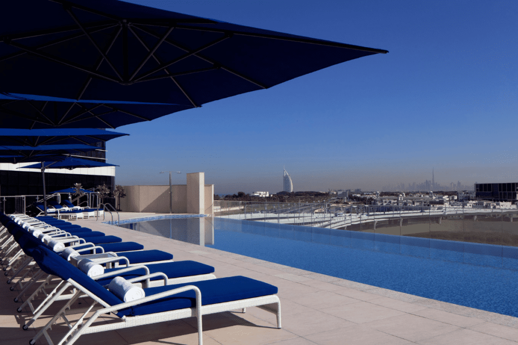 An uplifting stay at Avani+ Palm View Dubai Hotel & Suites 22 Infinity pool at Avani Palm View 1