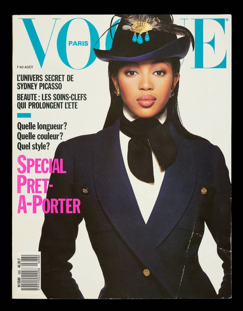 A new provocative exhibition, NAOMI: In Fashion at the V&A 13 Patrick Demarchelier Vogue Paris August 1988