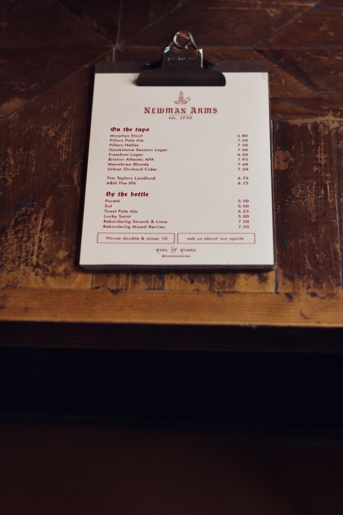 The Newman Arms, solid pub grub in Fitzrovia 12 Newman Arms