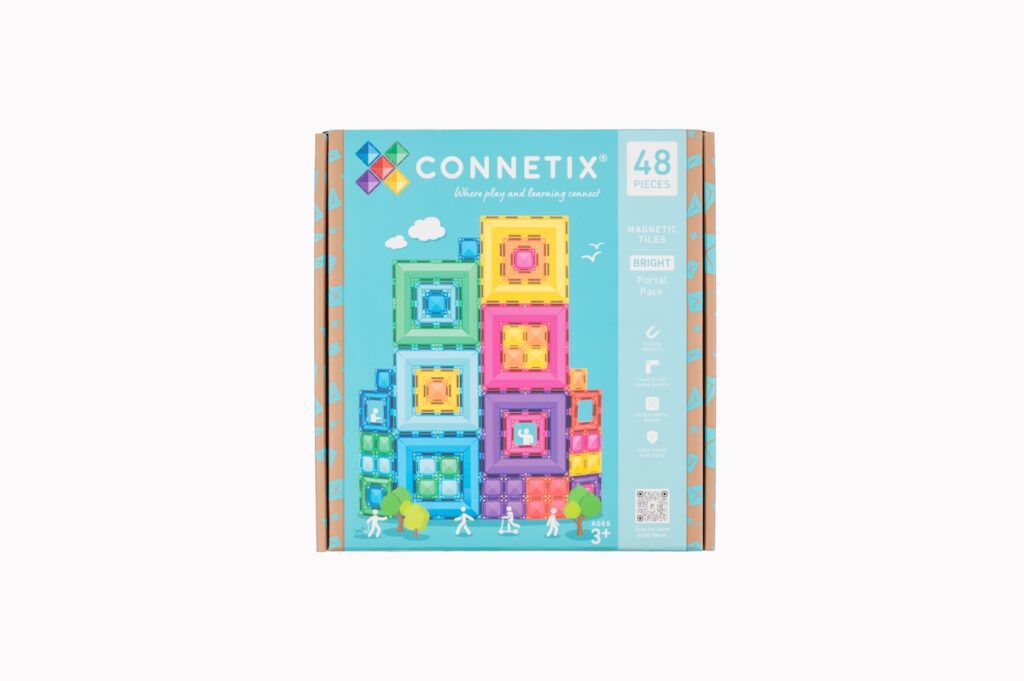 Curveball Christmas Gifts, Stocking Fillers & Creative Fun for Children 34 CONNETIX 48 Piece Bright Portal Pack RRP 79