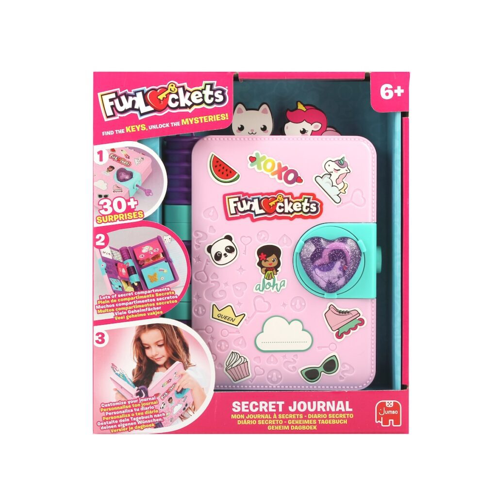 Curveball Christmas Gifts, Stocking Fillers & Creative Fun for Children 20 Fun Lockets Secret Journal RRP 21.99