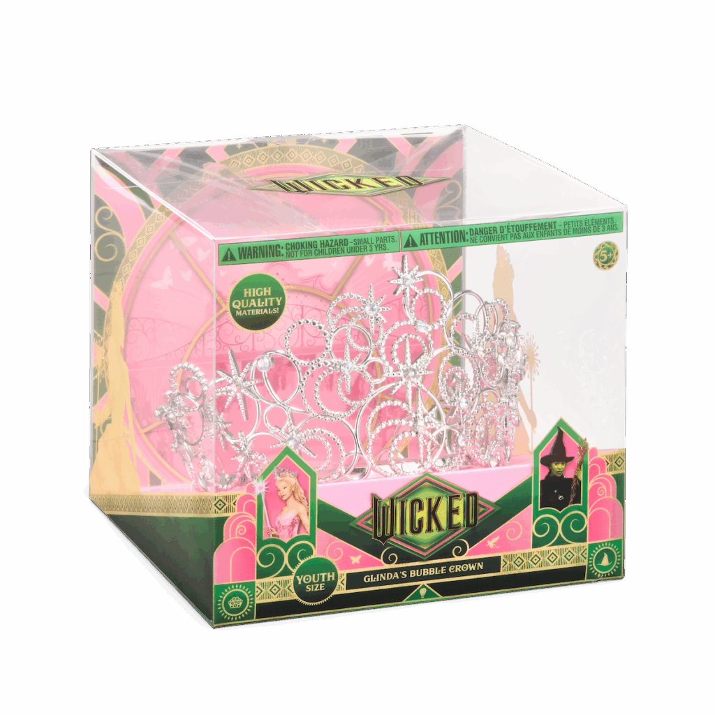 Premium Play Gift Guide: Magic, Plushies & Cosy Delights for Children 11 Glinda Bubble Crown Packaging Front