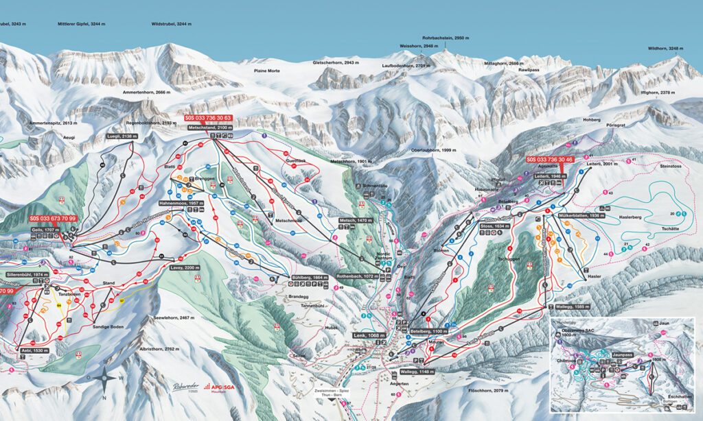 Lenk im Simmental: The Quiet Charmer of the Bernese Oberland 16 Lenk Piste Map