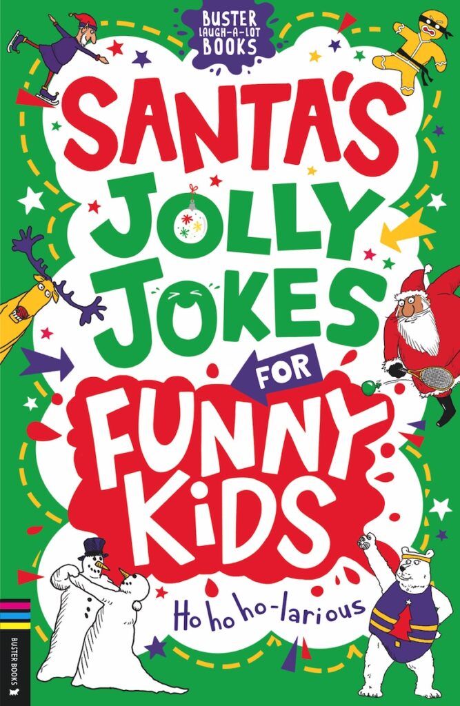 Curveball Christmas Gifts, Stocking Fillers & Creative Fun for Children 18 Santas Jolly Jokes for Funny Kids COVER
