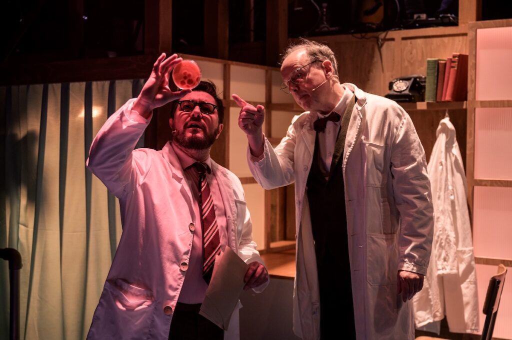 L R Kieran Brown as Merlin Pryce and Alan Vicary as Alexander Fleming C Charlie Flint jpg