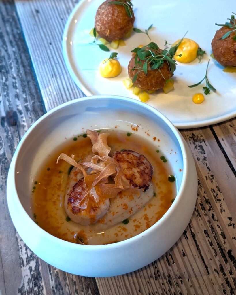 Scallops at Oui Madame restaurant